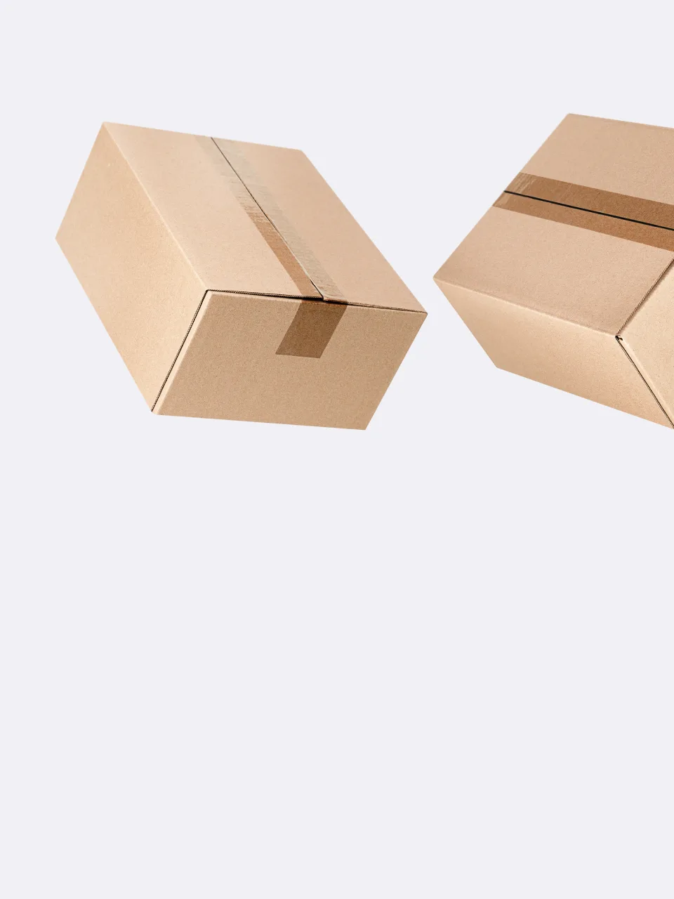 Stack of sealed cardboard shipping boxes ready for delivery
