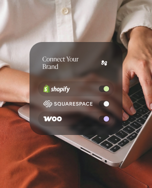 A woman running her ecommerce store from a laptop