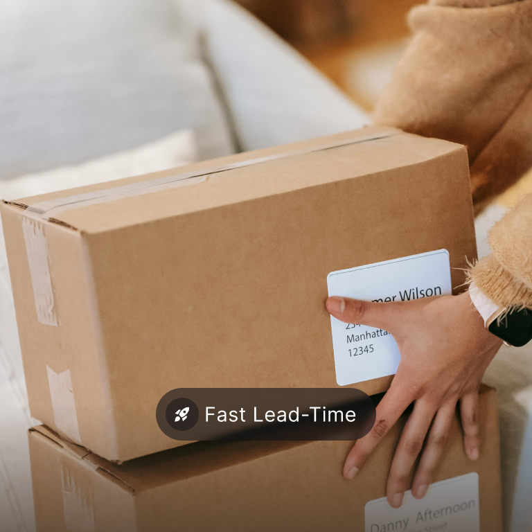 Fast lead time for private label orders