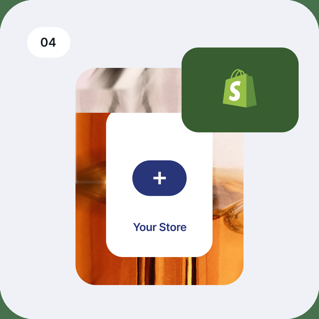 Ein Markenprodukt, das einem Shopify-Shop hinzugefügt wird