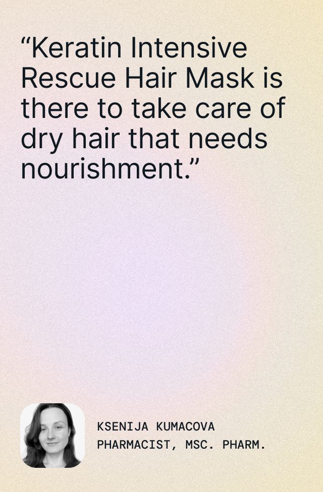 Keratin Intensive Rescue Hair Mask, detail 5