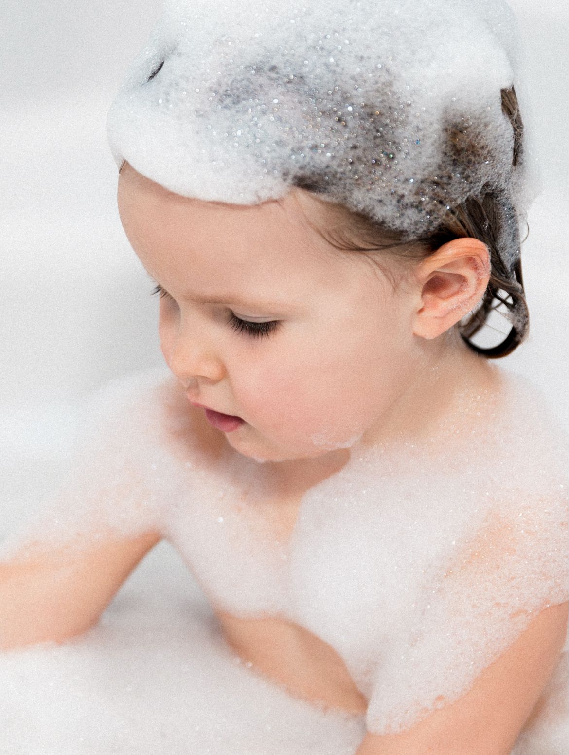 Baby Body Wash in use