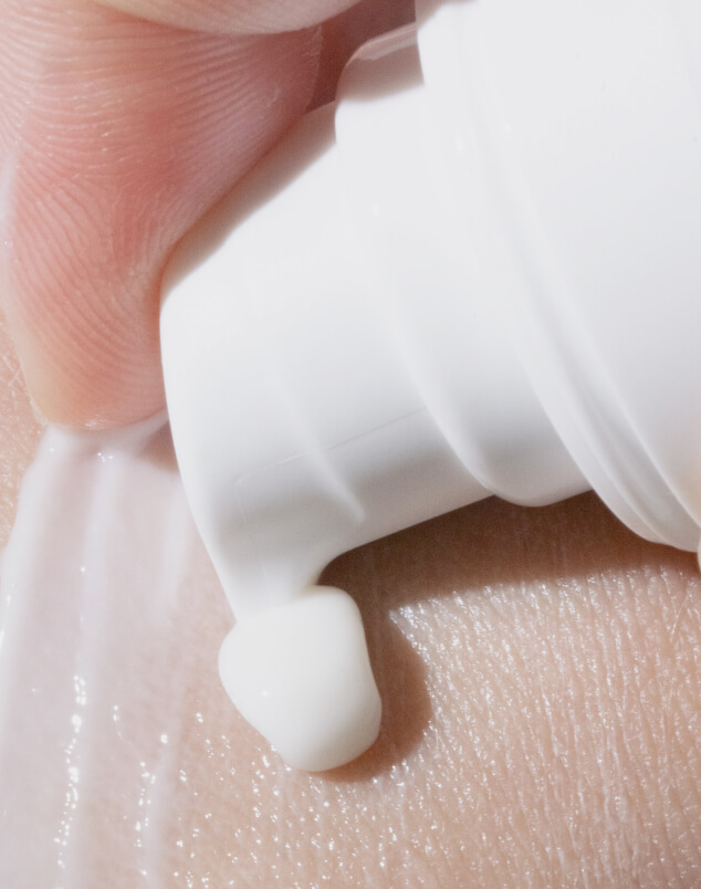 Calming Eye Cream in use