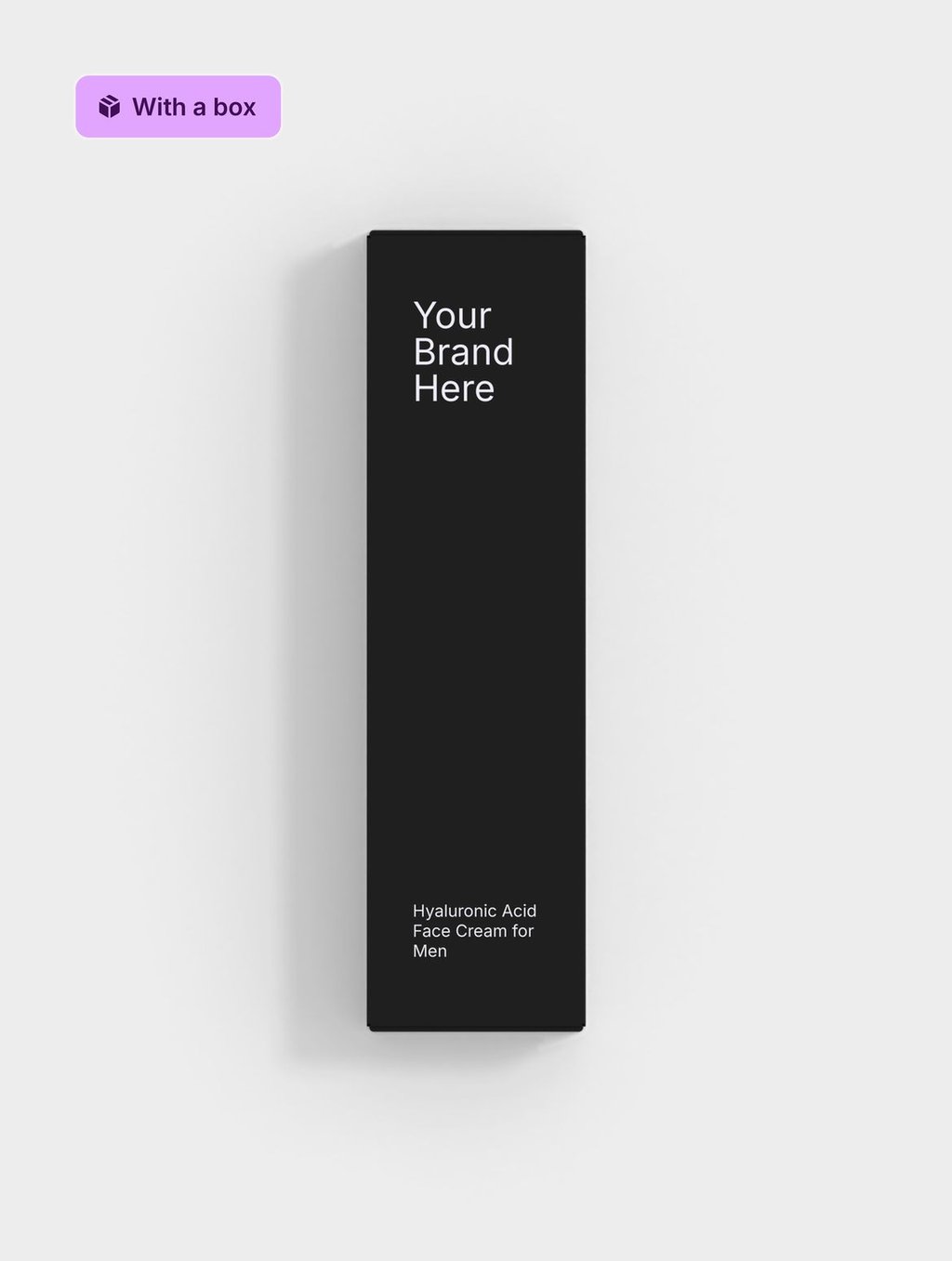 Hyaluronic Acid Face Cream for Men, with its box