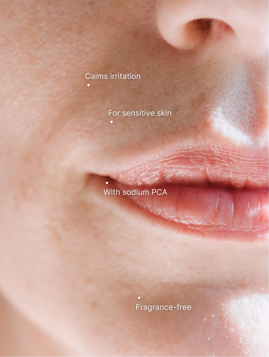 Sensitive Skin Moisturiser, Fragrance Free with its key benefits
