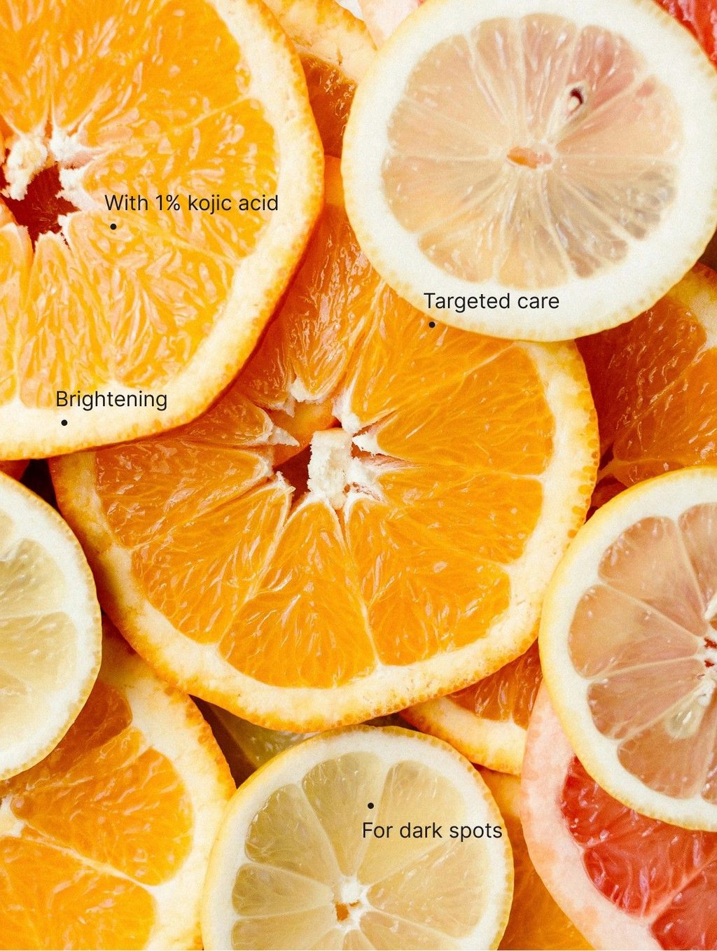 Targeted Dark Spot Care, 1% Kojic Acid with its key benefits