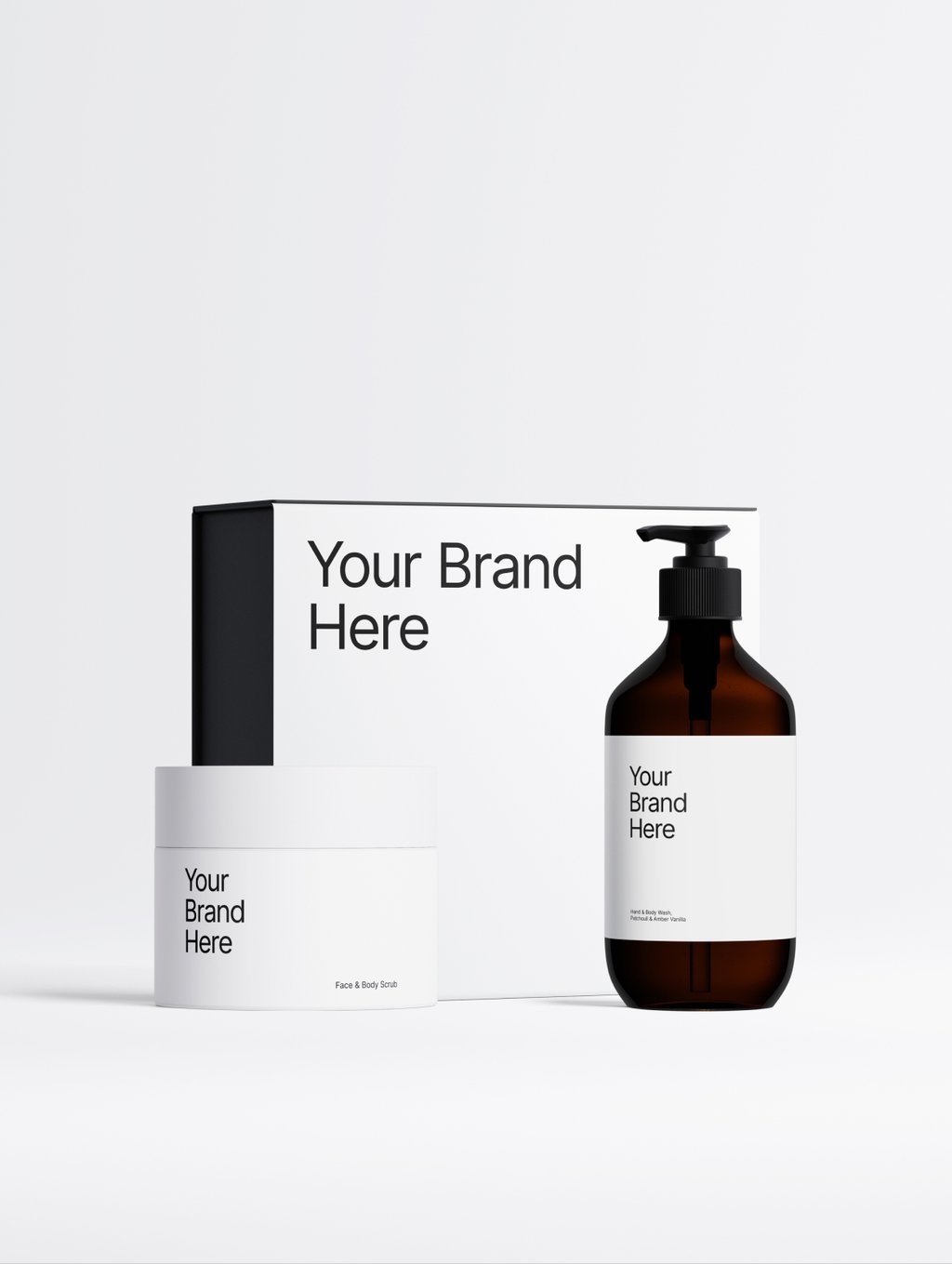 2-Step Body Ritual Set, Amber Gourmand, product photo