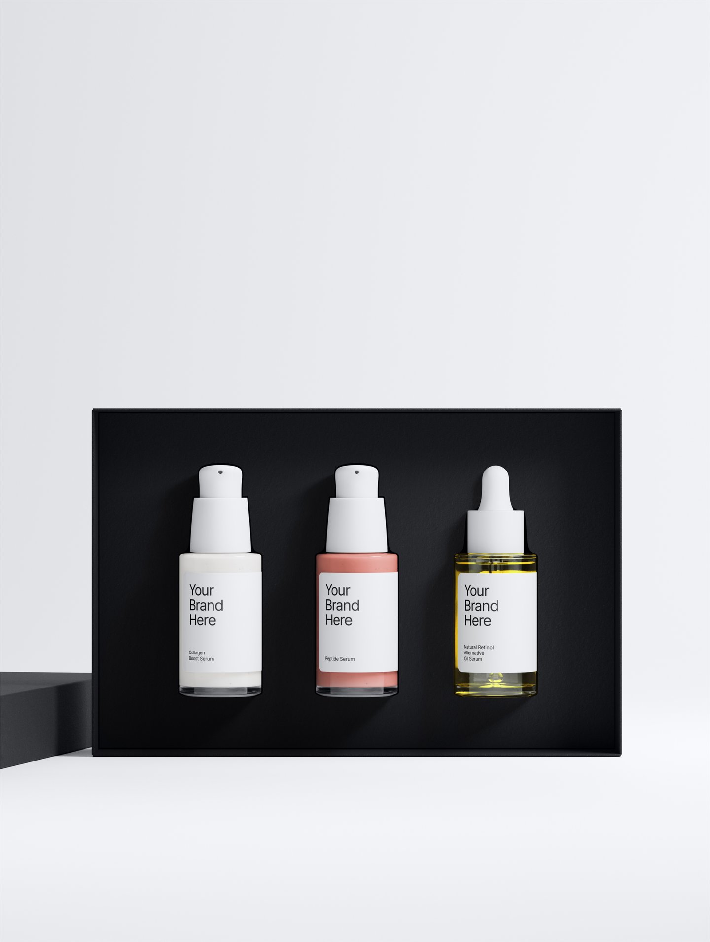 Boost Serum Gift Box in use