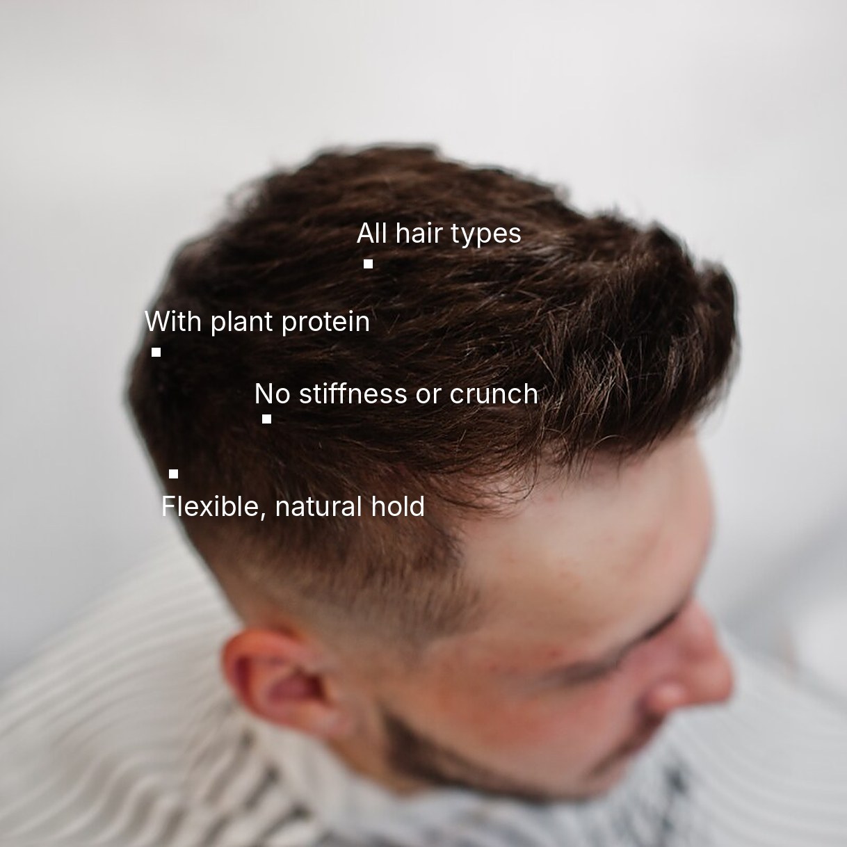 Flexible Hold Hair Gel with Plant Protein