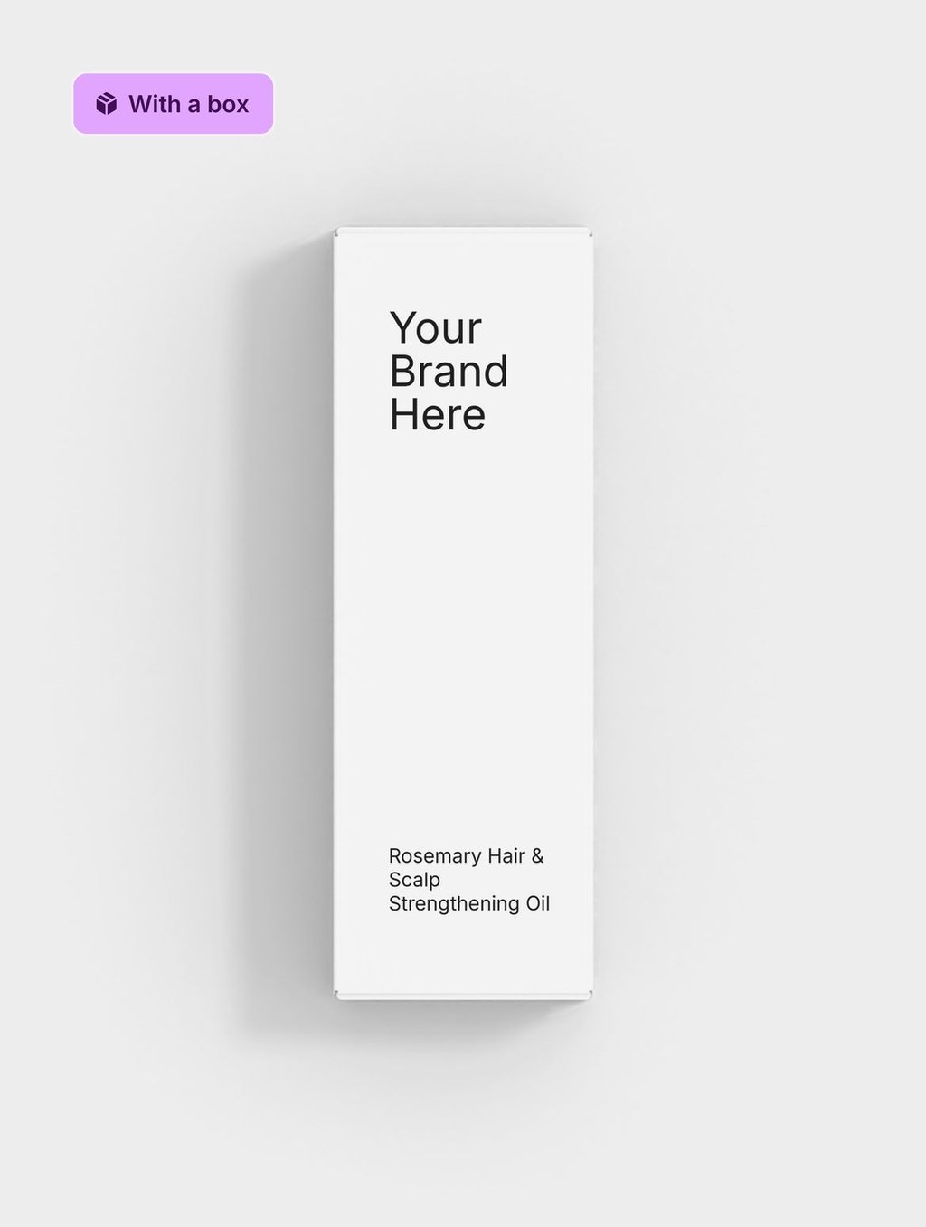 Rosemary Hair & Scalp Strengthening Oil, with its box