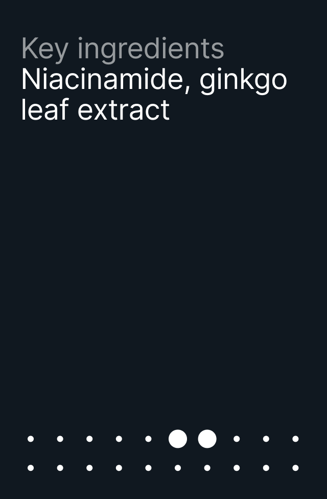 Gel hydratant à la niacinamide, détail 2