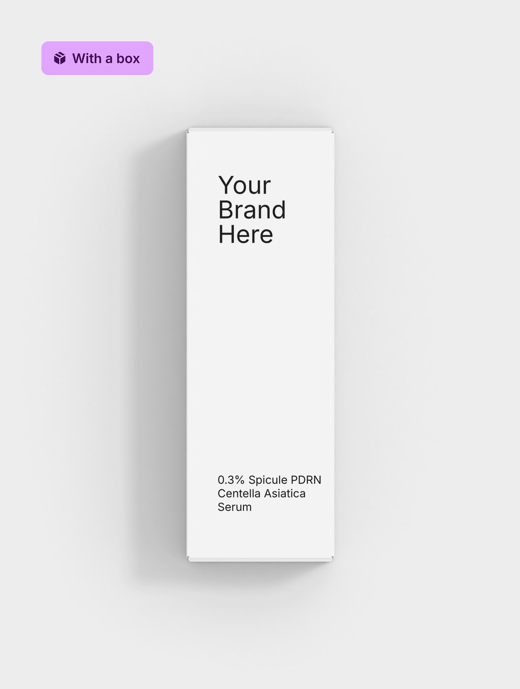 0.3% Spicule PDRN Centella Asiatica Serum, with its box